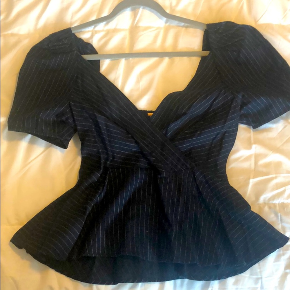 NWT- Free People Peplum Blouse